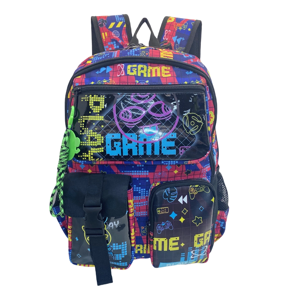 New Arrival Custom Geometric Uv Print Youth Student Backpack For Women And Men High School Bags With Keychain Daily Girls Travel 1