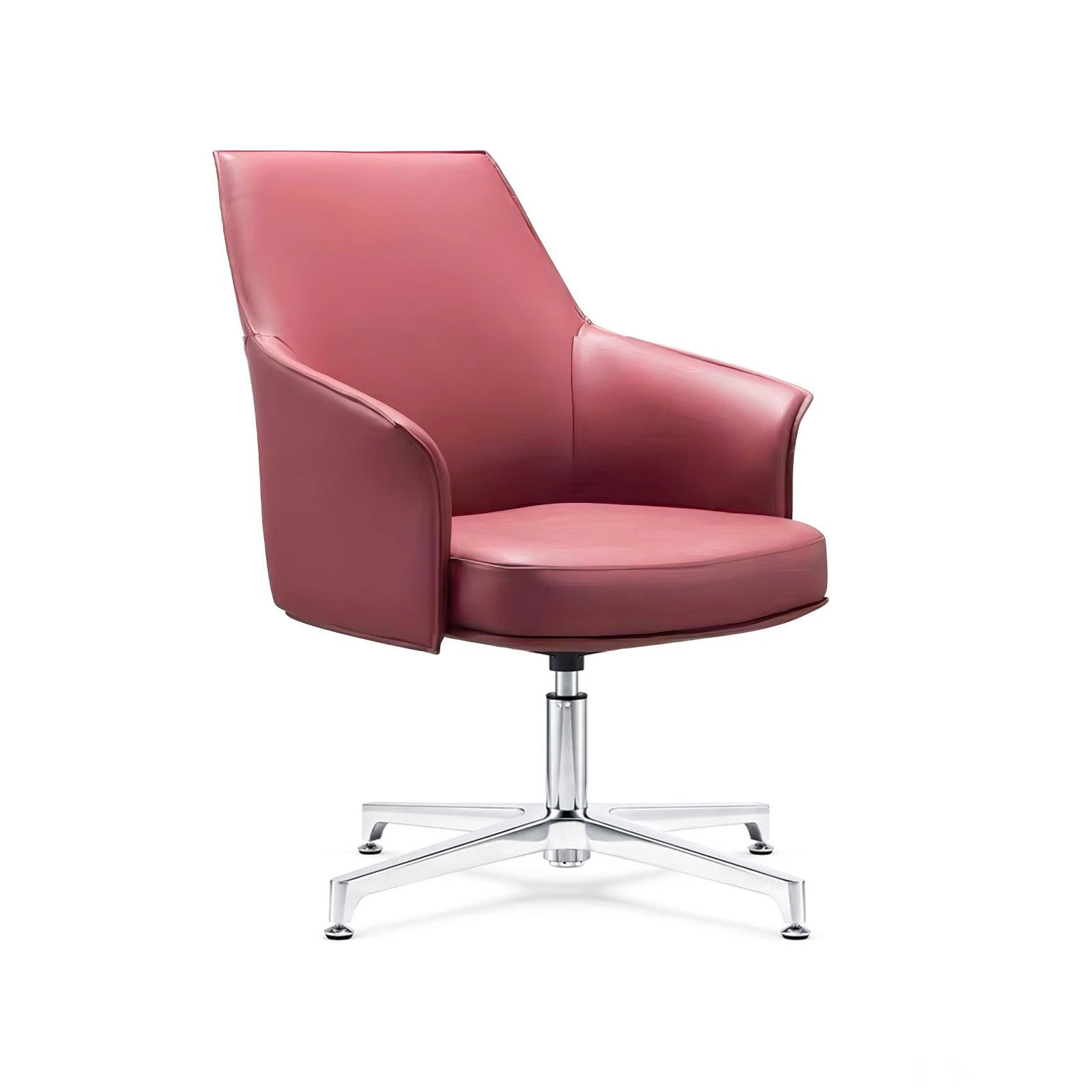 High-quality Modern Leather Executive Office Chair With Aluminum Alloy Armrests Suitable For Home Office And Home Environments 1
