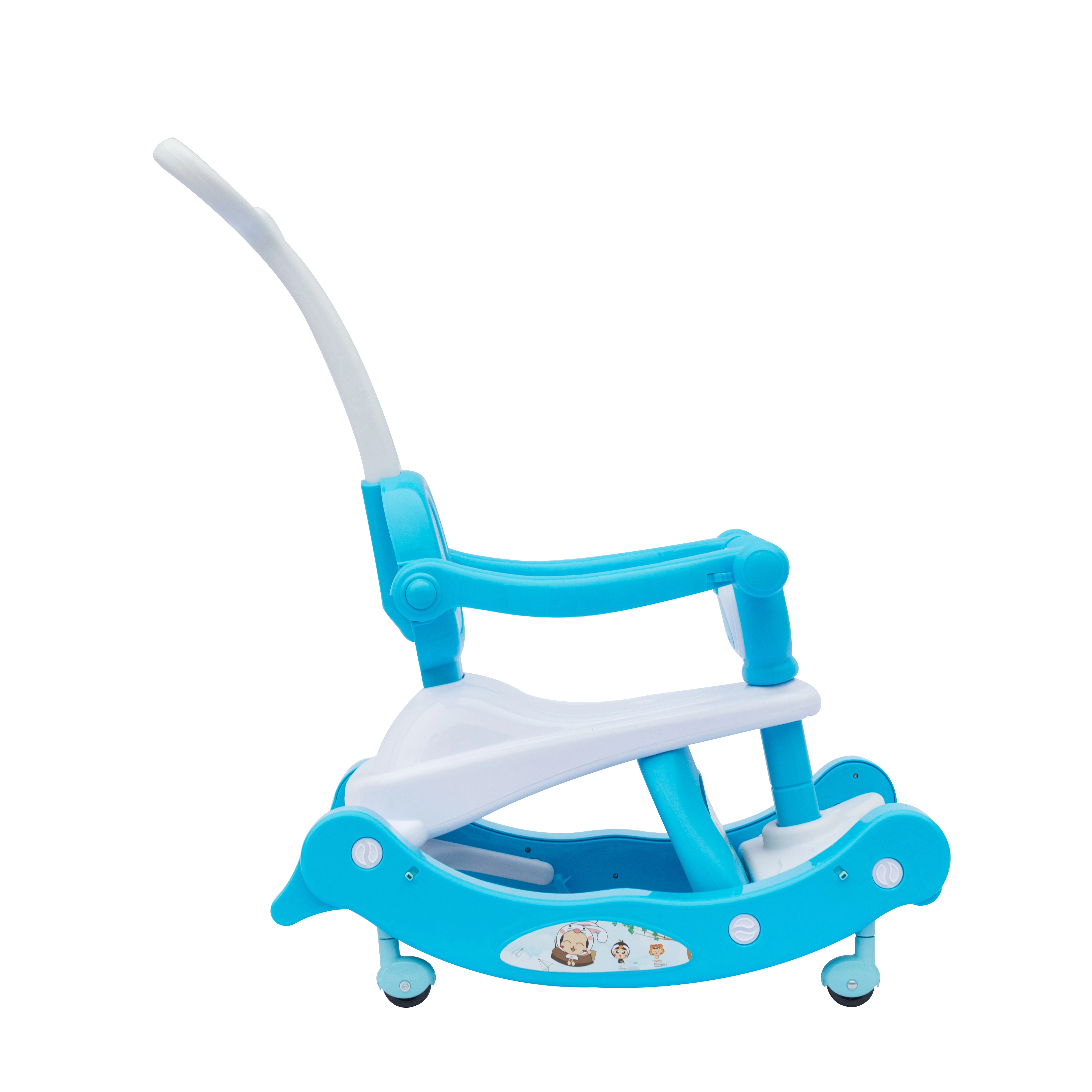 4 In 1 Baby Walker Chair & Ride On Car - Rocking Horse,Table,Music & Horm Design For Multi-functional Fun 1