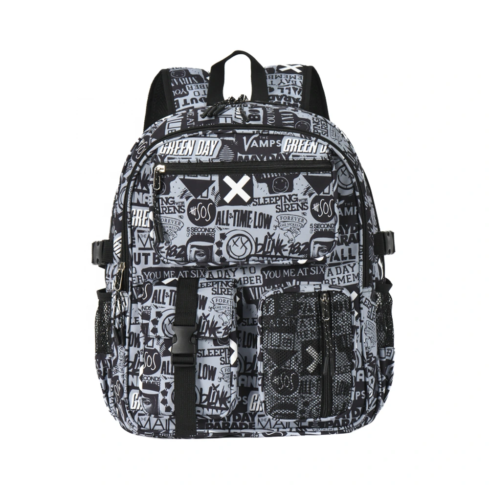 Custom Multi-pocket Printing School Bags For Youth College Book Bags High School Student Computer Backpack 17 Lightweight 1