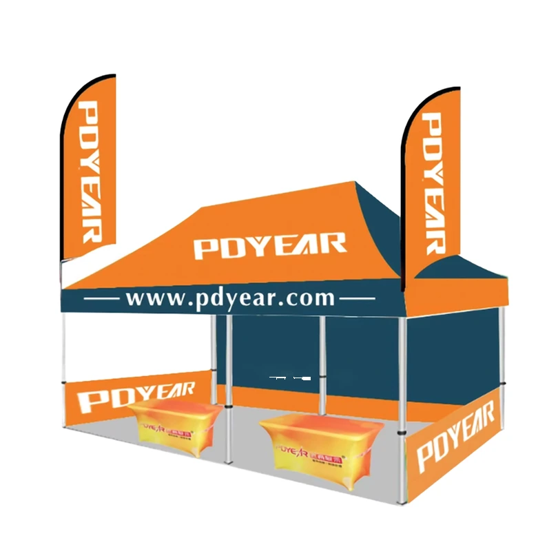 Pdyear Factory Custom Printed 10x15 Outdoor Folding Pop Canopy Tent Waterproof Exhibition Gazebo Marquee 3x3 Event Tent 5m Bay 1