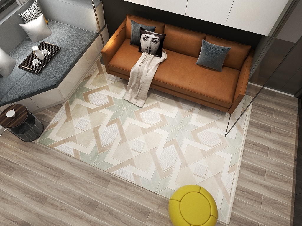 Tapis nordiques lavables en polypropylène pour salon et chambre 3