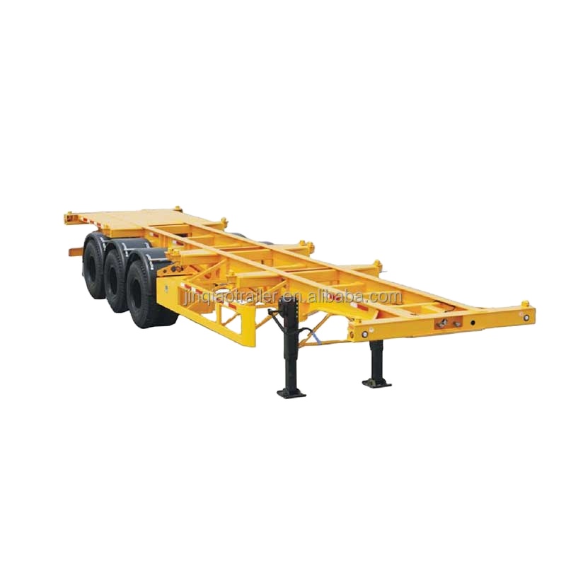 3 Axle 40 Self Loading Trailer Truck,20 Ft Skeleton Container Side Lift 1