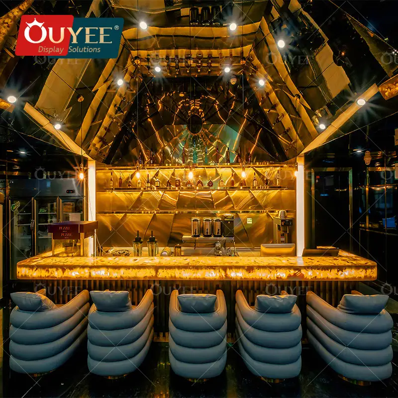 أثاث بارات وطاولات نوادي ليلية على أسطح المباني لأماكن الحفلات 1