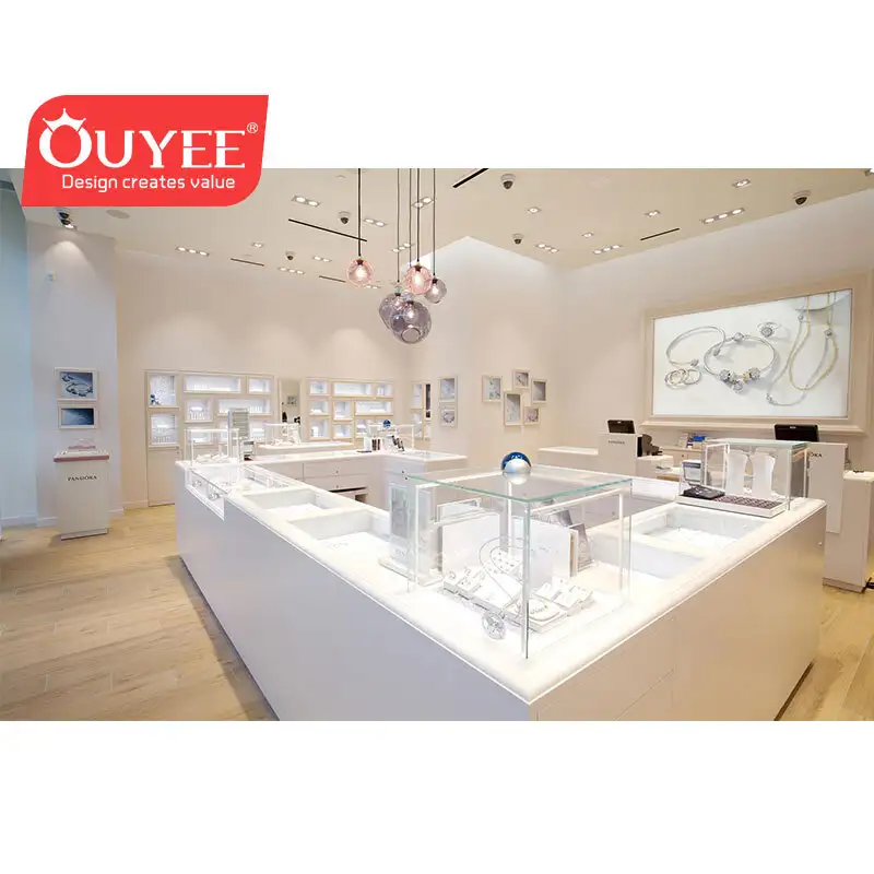 Schmuckvitrine aus gehärtetem Glas für Einzelhandelsgeschäfte und Boutiquen 1