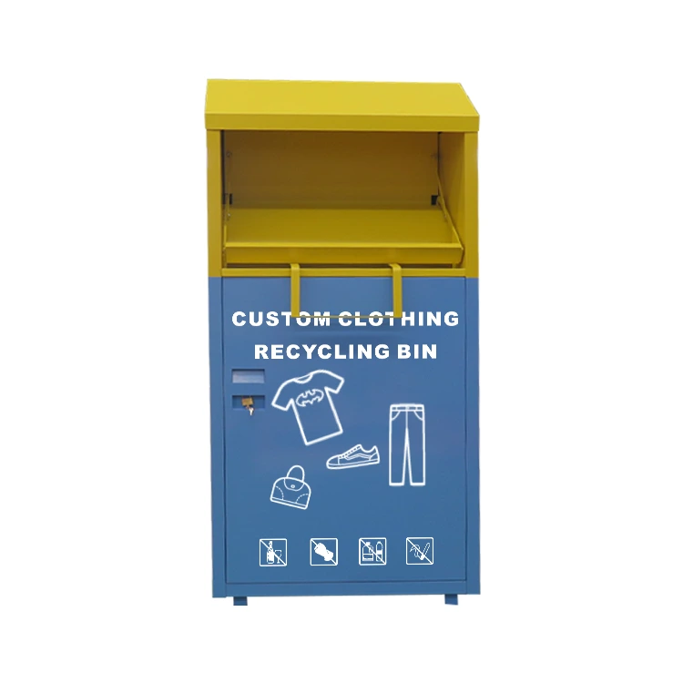 Steel Clothing Donation Drop Box for Charity 1