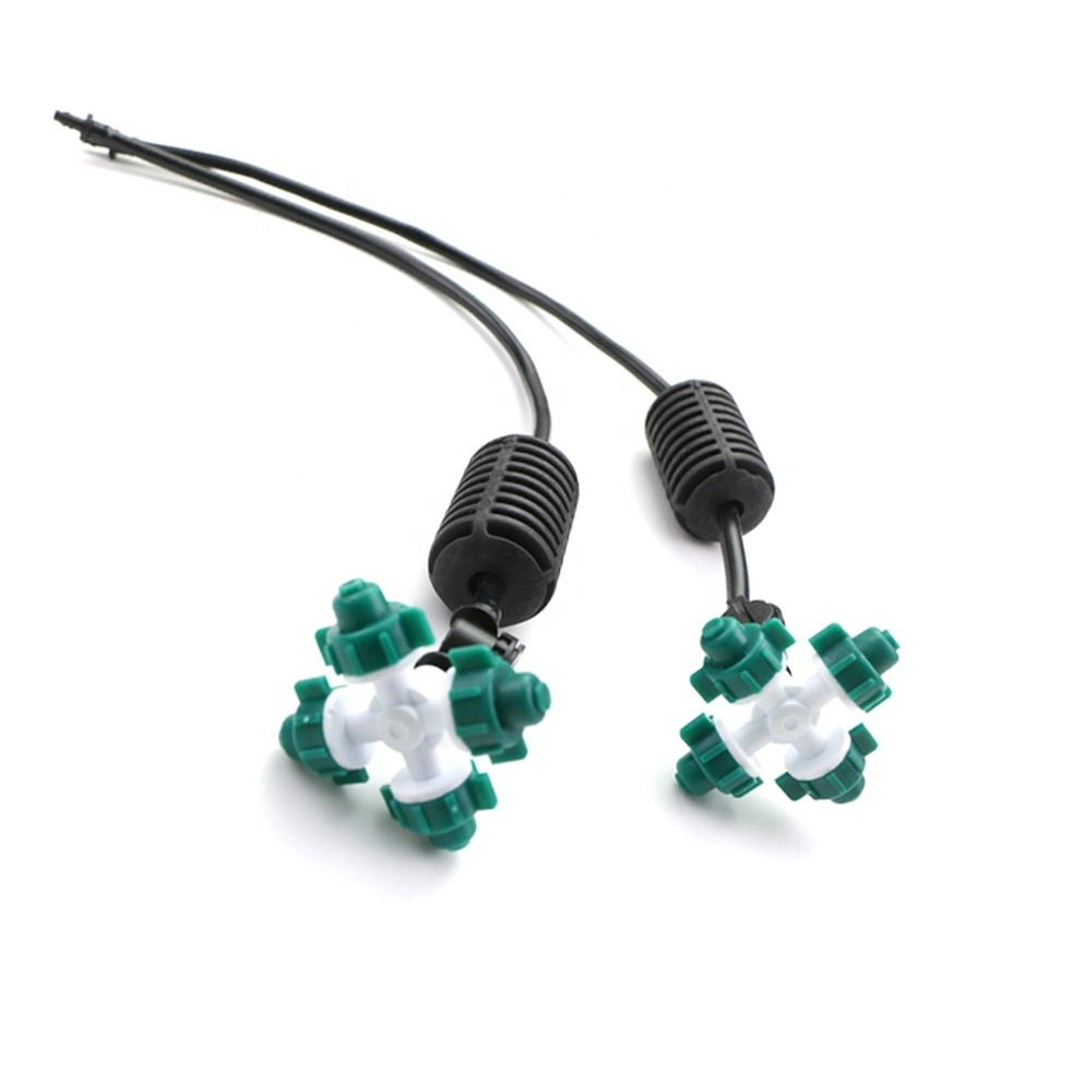 4-Outlet Micro Mist Nozzle Sprinkler 360° for Greenhouse 1