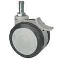 5 Inch Twin Wheel Trolley Medical Caster Wheel With Brake 1