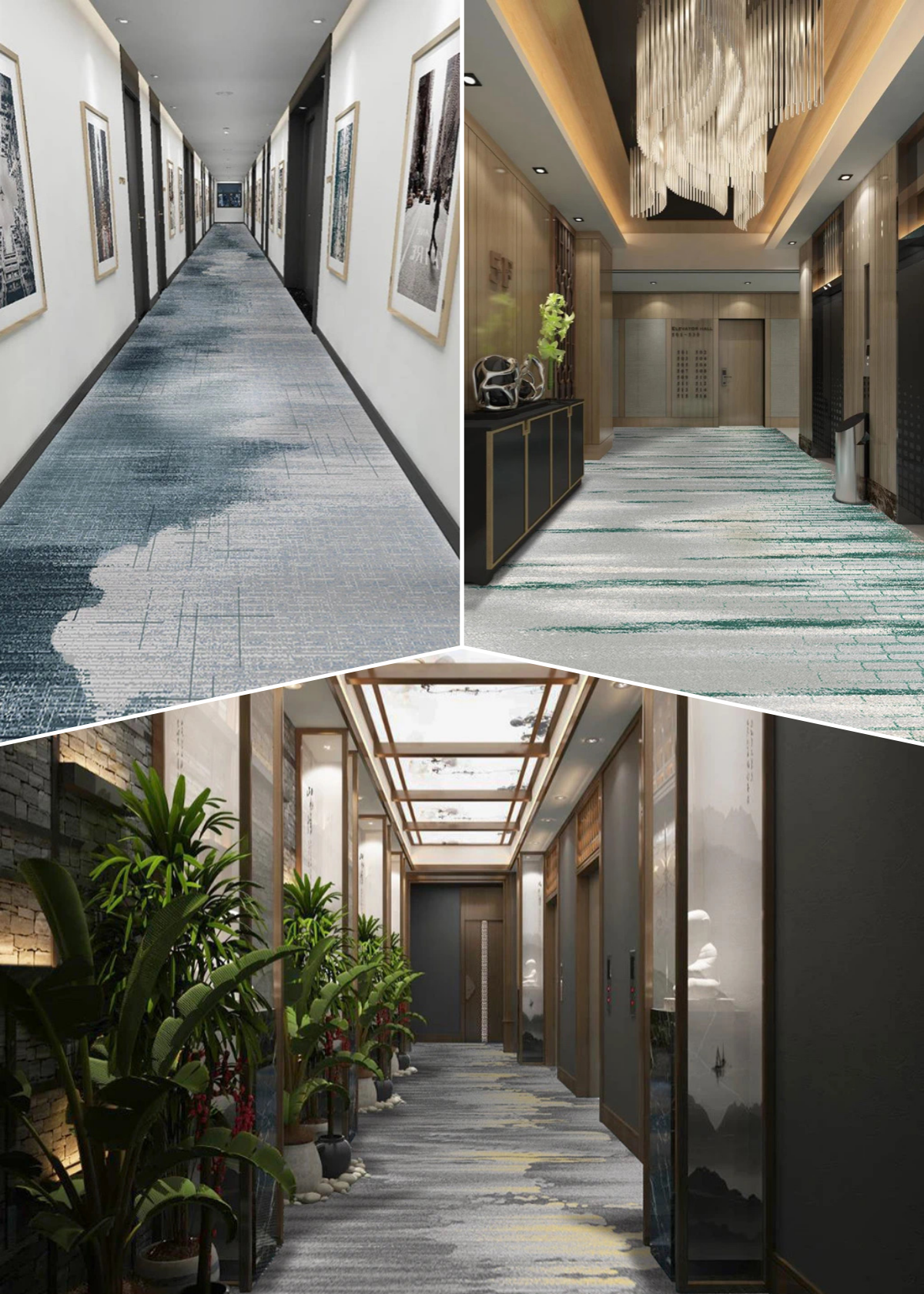 Moquette Axminster su misura per hotel e casinò, da parete a parete. 4