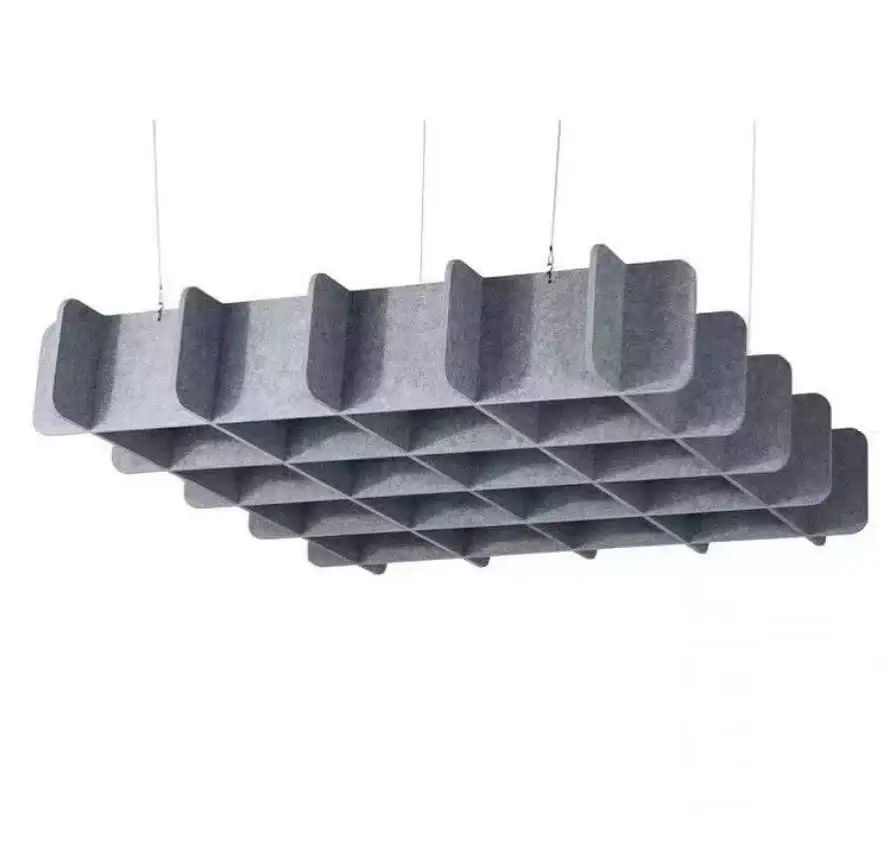 Zajcsökkentő akusztikus álmennyezeti lapok irodai hangelnyeléshez 1