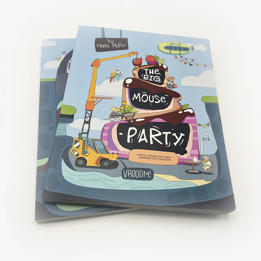 Custom Book Printing Service Full Color Hardcover Children Board Book for Kids 1