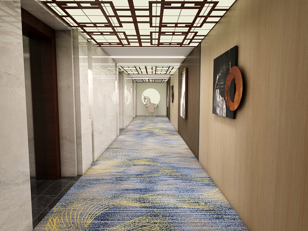 Tapis de couloir d'hôtel Akminster en laine de Nouvelle-Zélande, doux et ignifugé 5