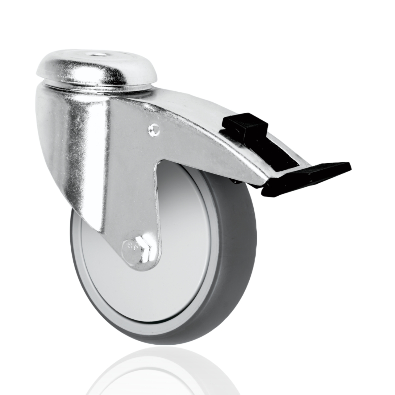Excellent Price 4 5 Tpr Brake 100kg Load Capacity Medium Duty Caster Wheel For Large-scale Catering 1