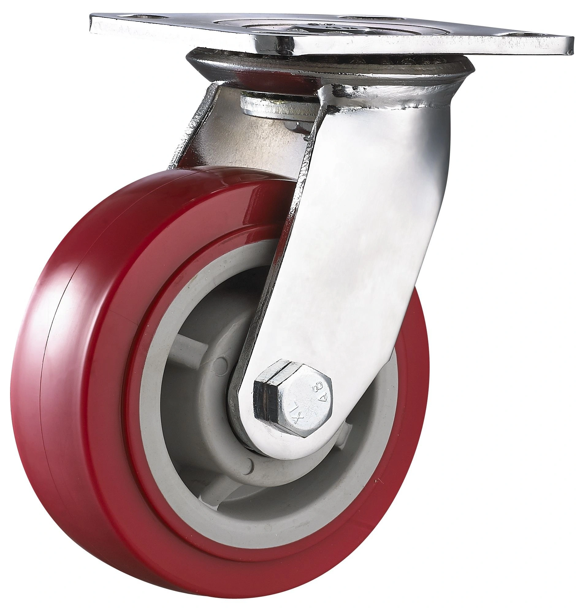 Silent Wheel Factory Direct Sale Industrial 6 Inch Medium And Heavy Duty Pu Castor 1