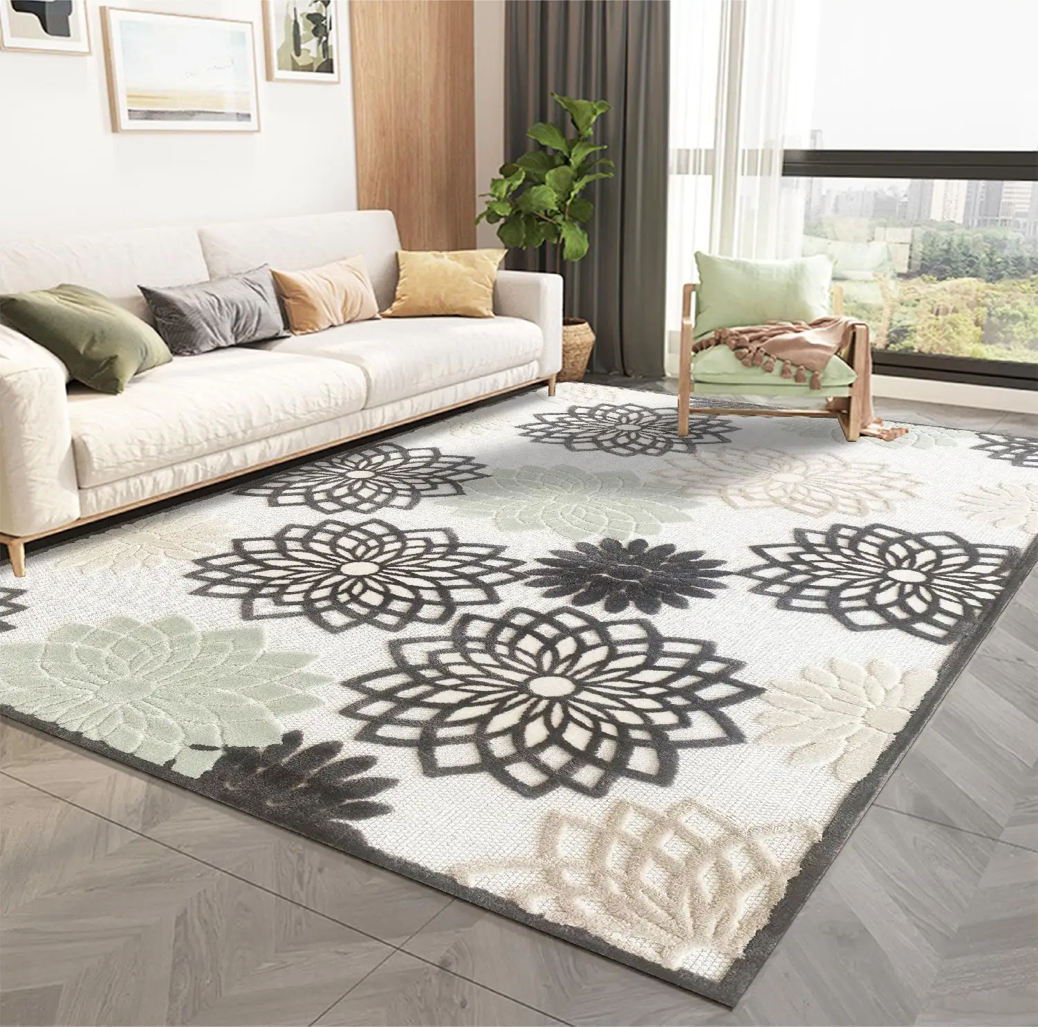 Wilton Norway Series Custom Anti-Slip Living Room Carpet 5