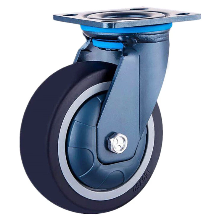 Universal 4 5 6 8 Inch Pu Swivel Castor Wheel Heavy Duty Caster Wheels With Brake 1