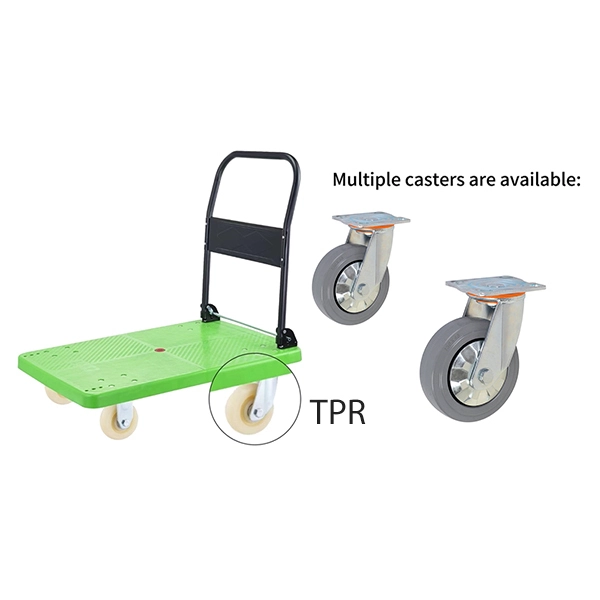 Portable Heavy Duty Trolley Hand Truck Folding Flatbed Cart With Loading 400kg 1