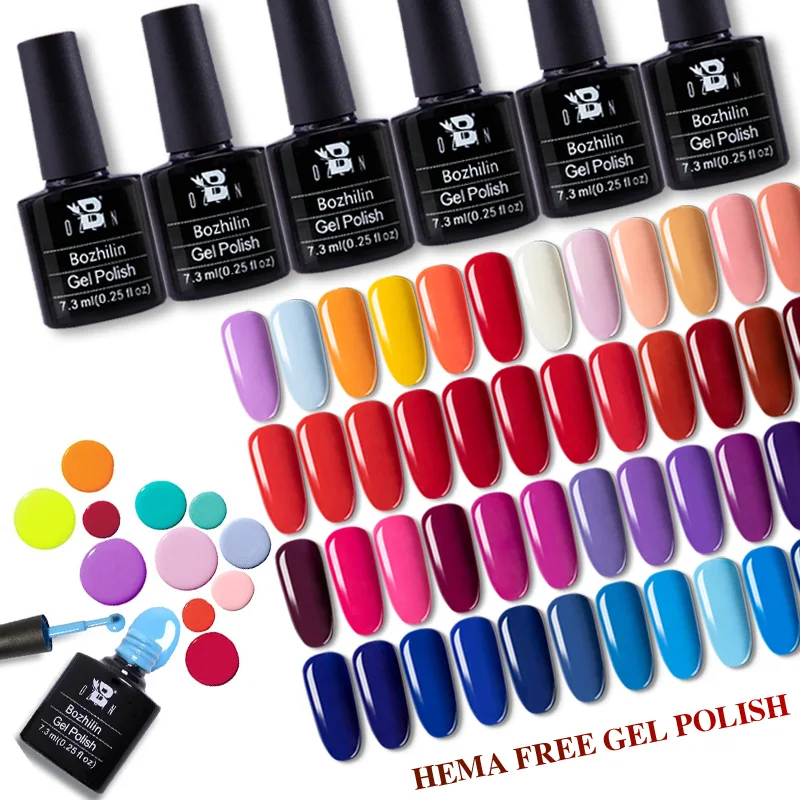 OEM Private Label Hema-Free Halal Nail Gel Polish Soak Off 15ml Wholesale 1