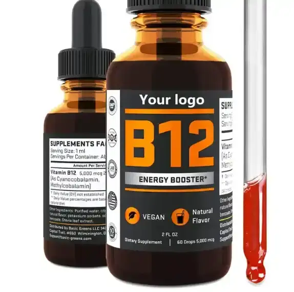 Vitamin B12 Subling. Drops 30/60ml Immunity HPLC PL 2YR 1