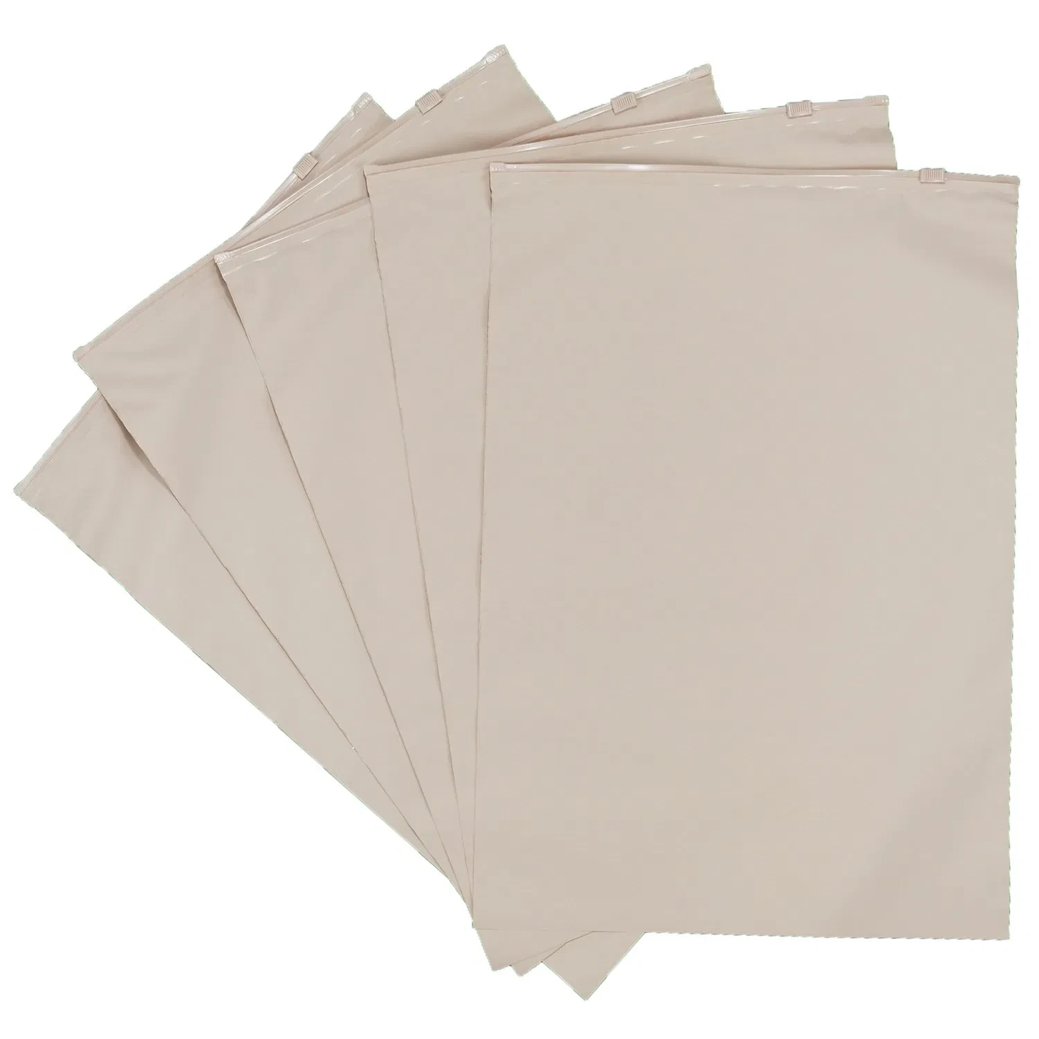 Custom Zippered Plastic T-Shirt Bags for Retail Packaging 1