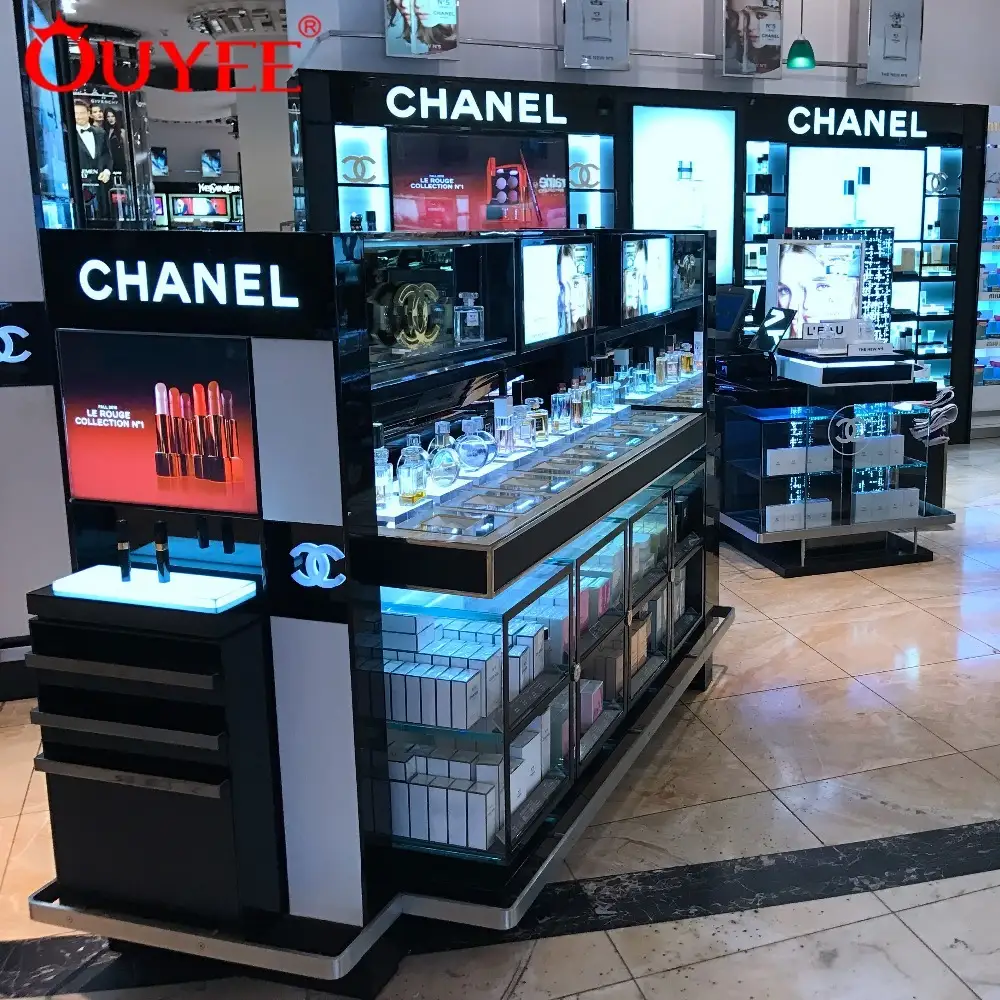 Gondelförmiges Kosmetik-Displayregal für einen Schönheitsfachhandel 1