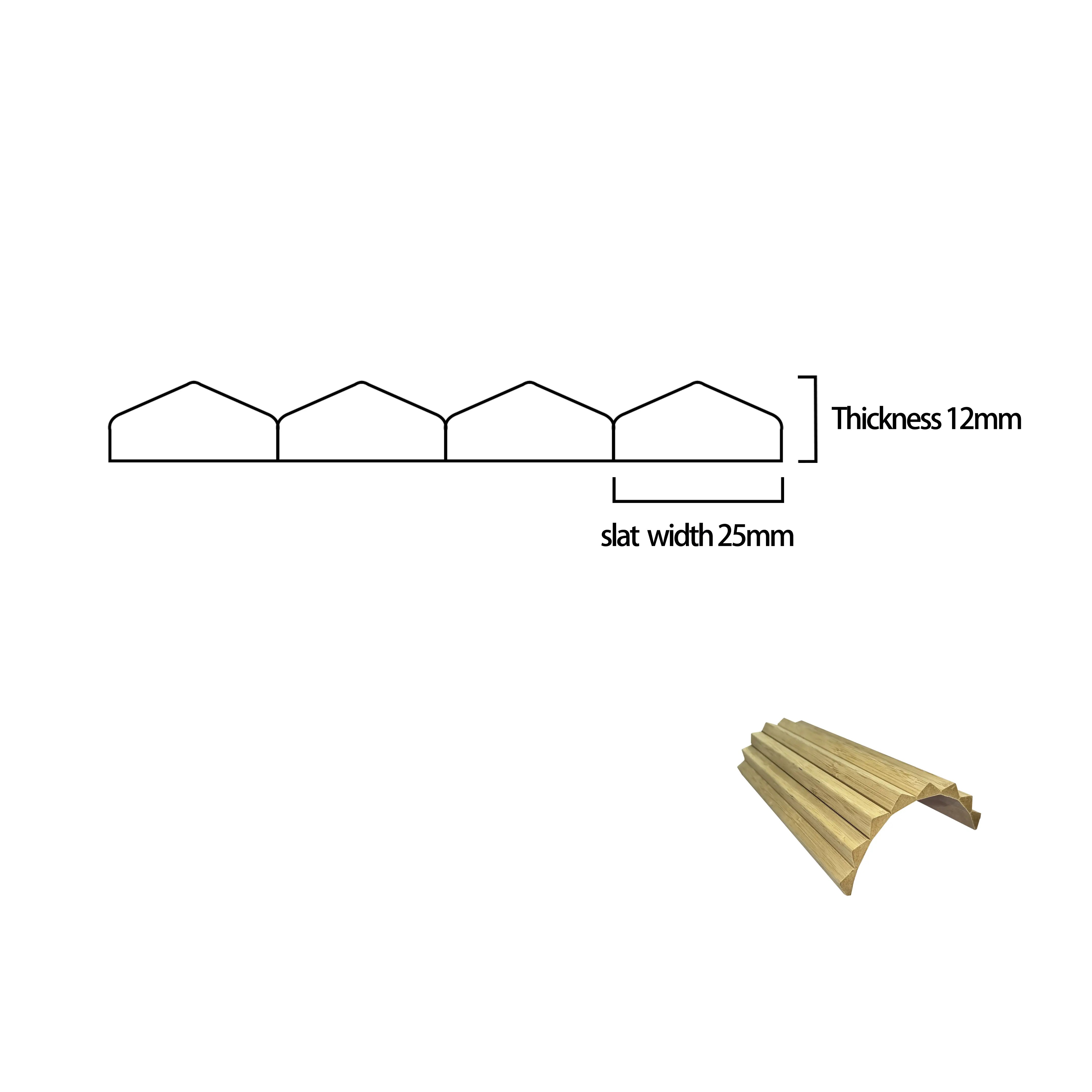 Flexible Wooden Wall Slats - High Quality Rollable MDF Acoustic Wall Panels 1