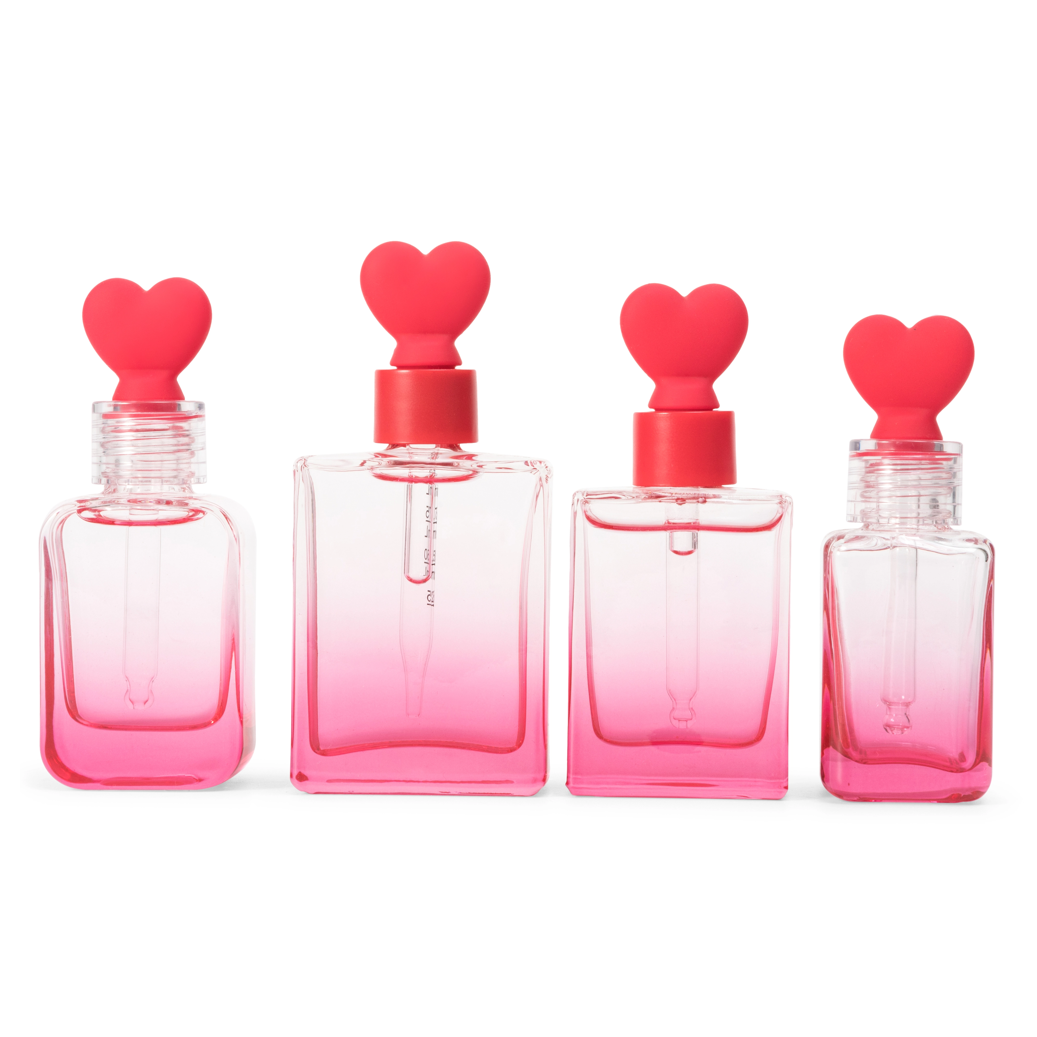 Love-shaped Rubber Dropper Tube for Various Essential Oil Bottles 1