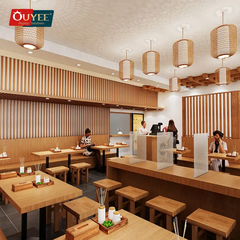 Bubble-Tea-Präsentationsständer aus Holz für Café-Theken 1