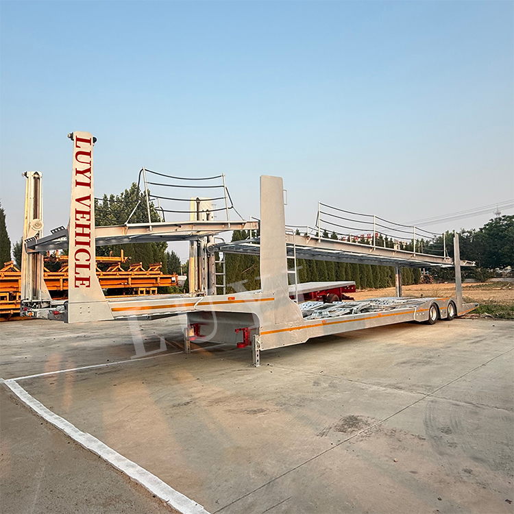 8 Bits Galvanized Car Carrier Semi Trailer | LUYI 5