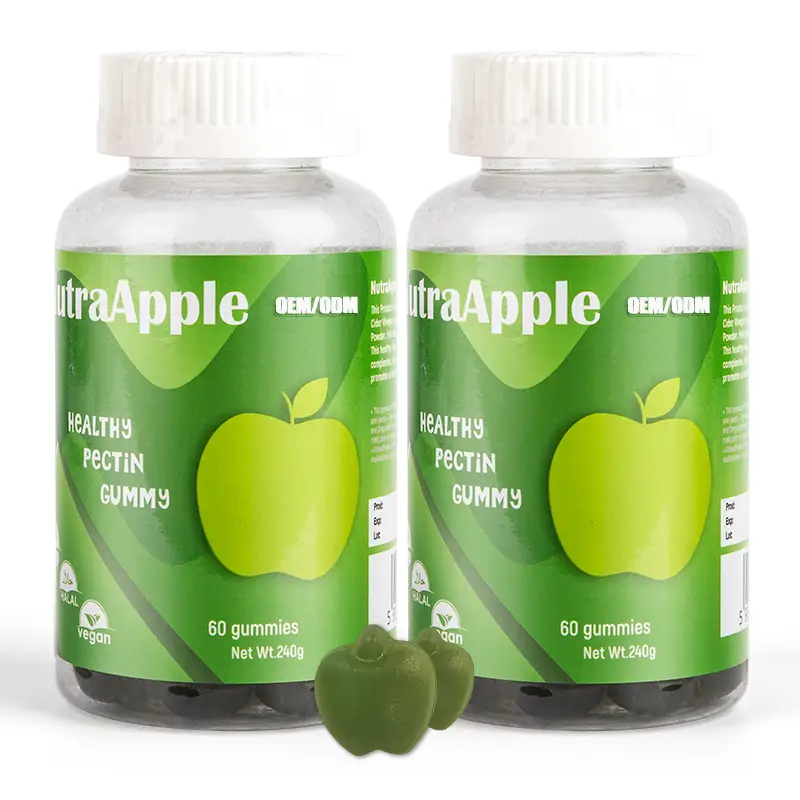 Private Label Non-GMO/Vegan/Organic ACV+Vits Gummies 60ct 1