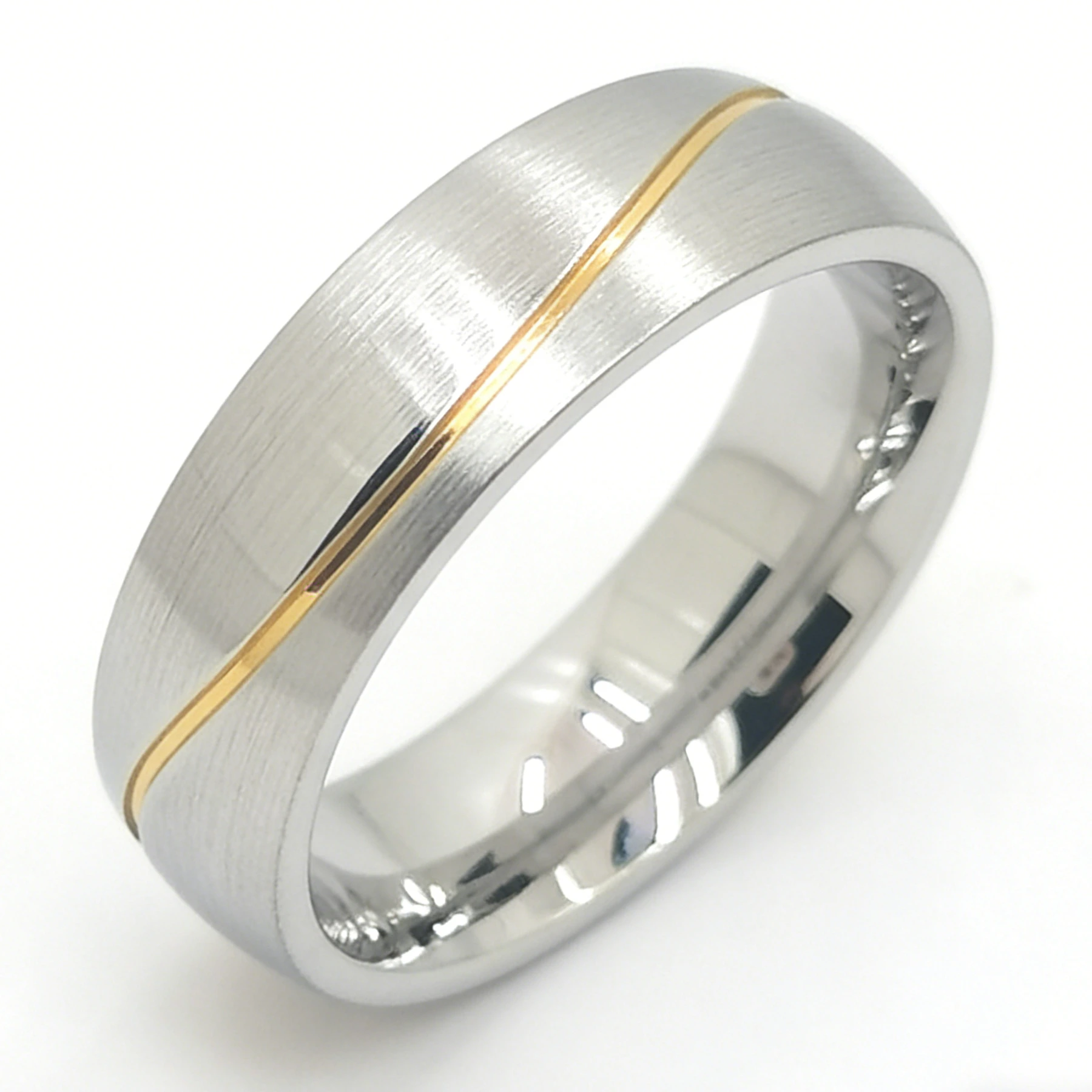 Anelli di fidanzamento e fedi nuziali personalizzati in oro bianco 18 carati + oro giallo 18 carati, in oro massiccio. 1