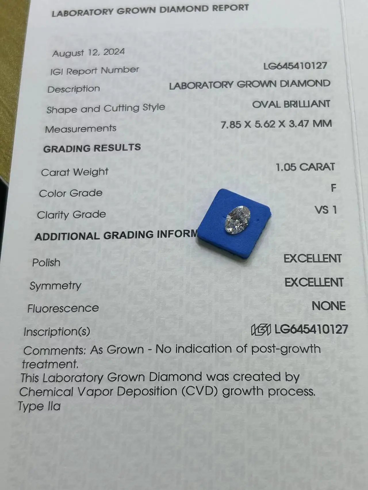 Lab Grown Diamond Oval Lab Grown Diamond Factory 5