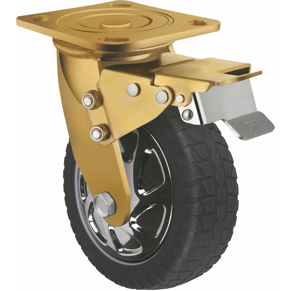 Heavy-duty 6 Diameter Antiskid Elastic Tpr Caster Wheels For Machine 1