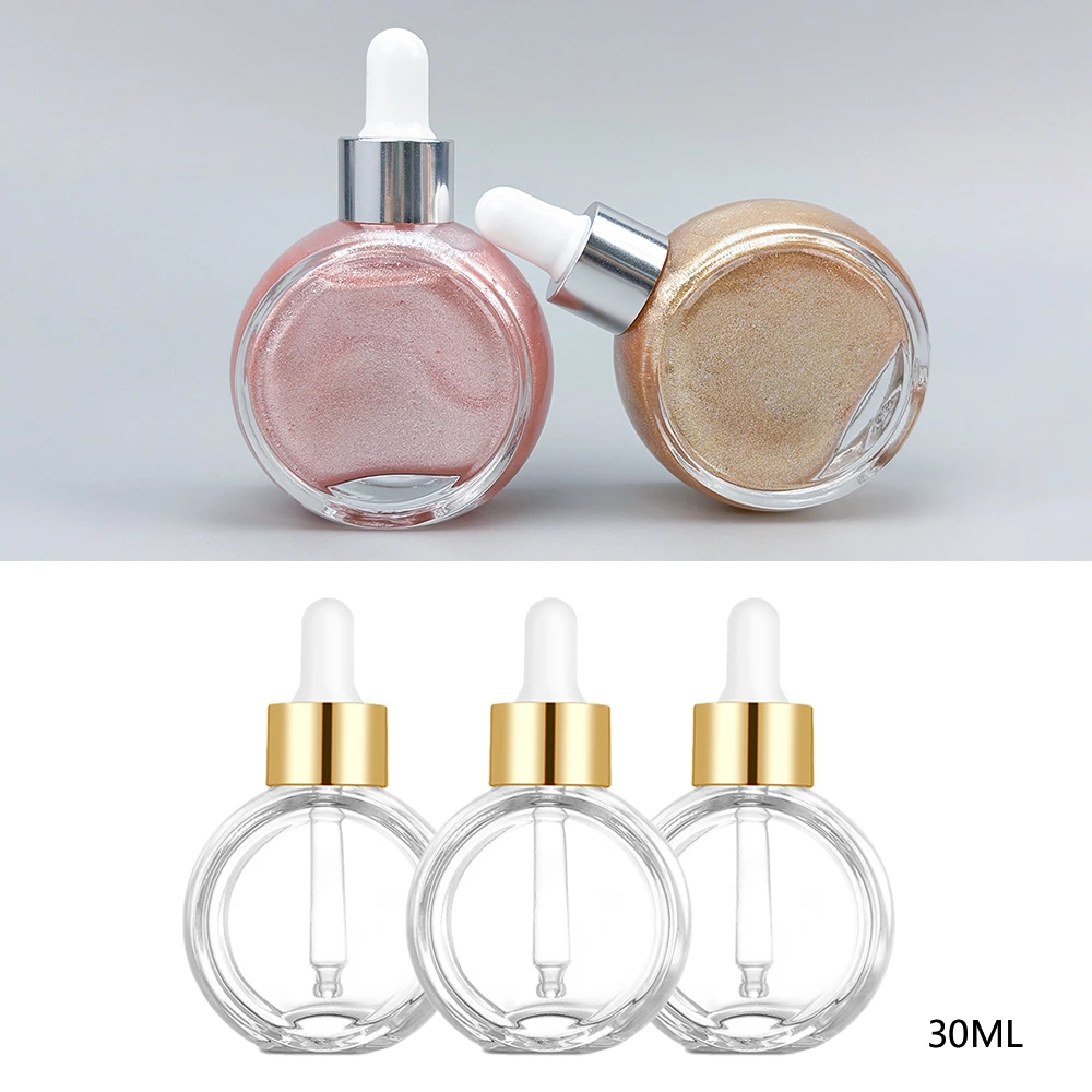 Флаконы с мерцающим маслом для тела под собственной торговой маркой (MLM Private Label) в наличии. Быстрая доставка. Упаковка с индивидуальной печатью для мерцающего масла для тела. 1