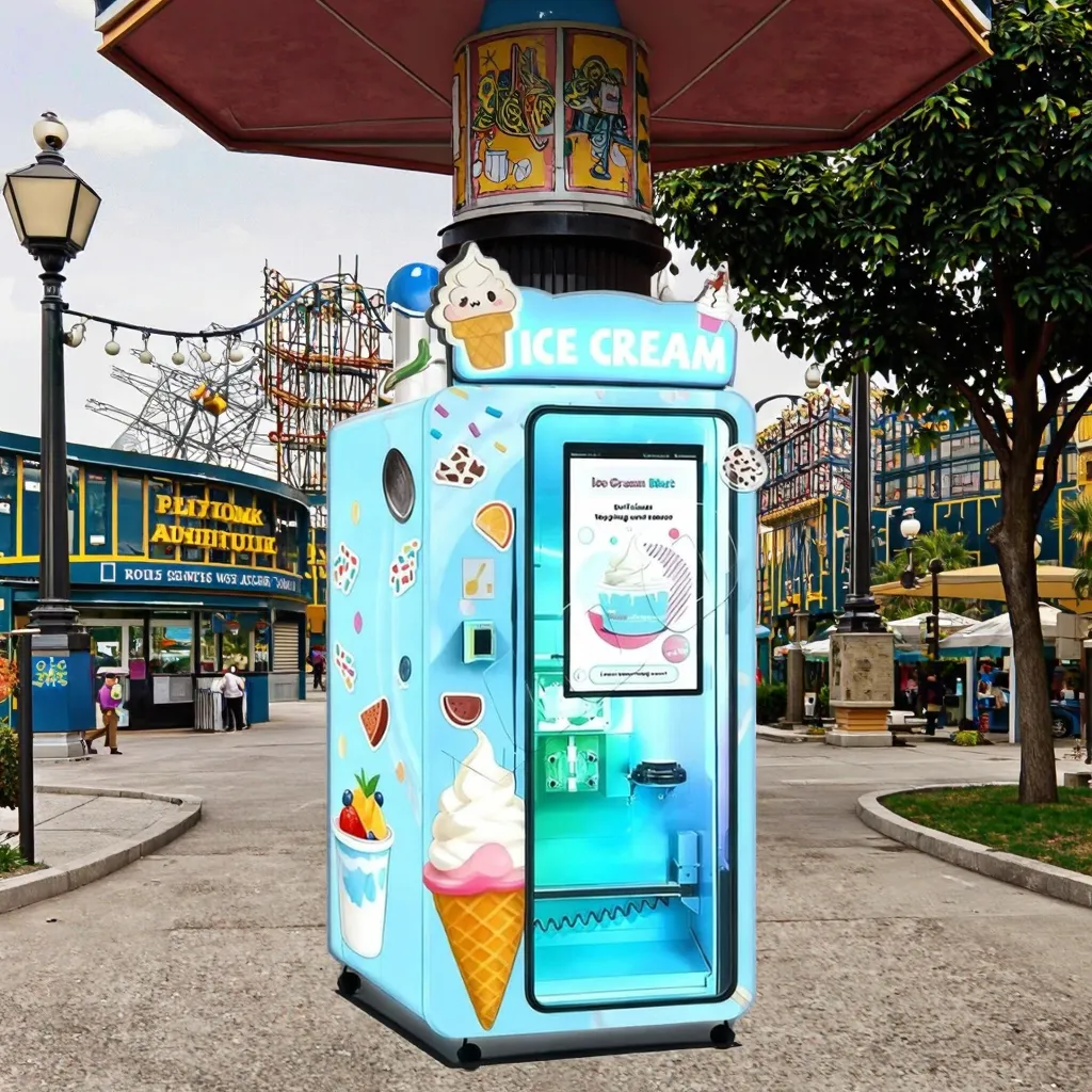 Ice and Water Vending Machine for Sale by Haloo 6