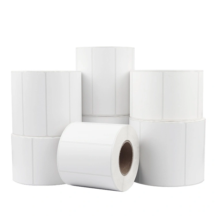 Bulk Semi-Gloss Thermal Transfer Paper Blank Adhesive Labels 1