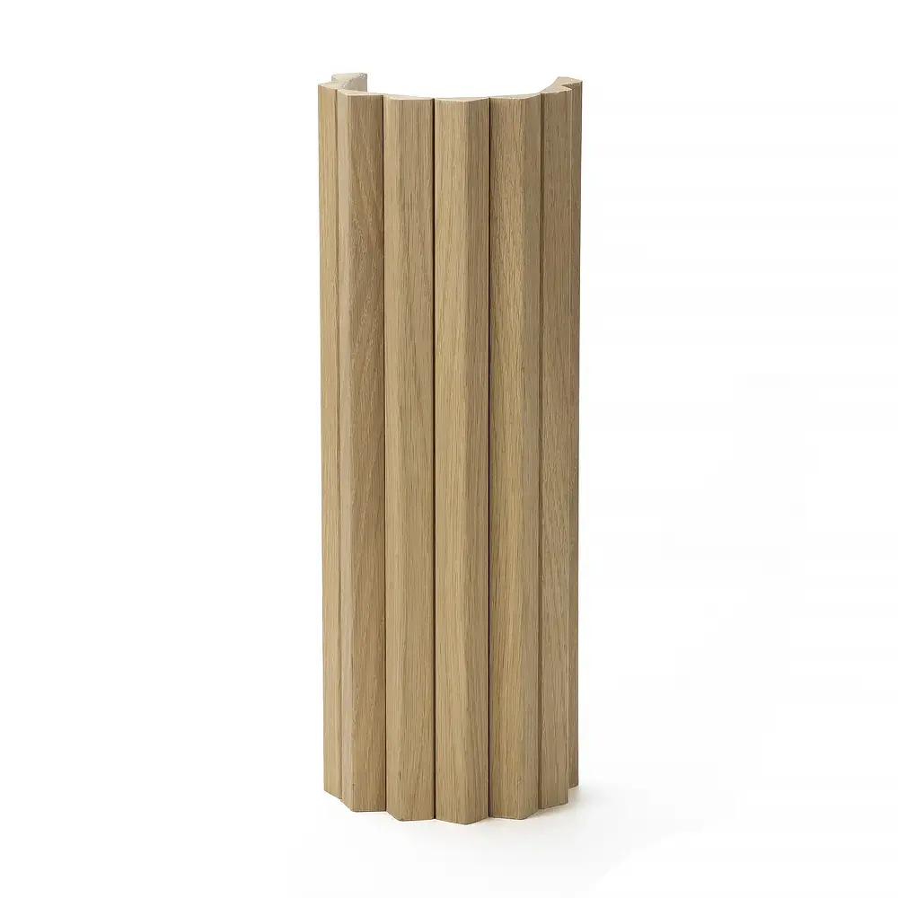 Flexible Curved 3D Fluted MDF Wall Panels with Wooden Slats for Interiors 1
