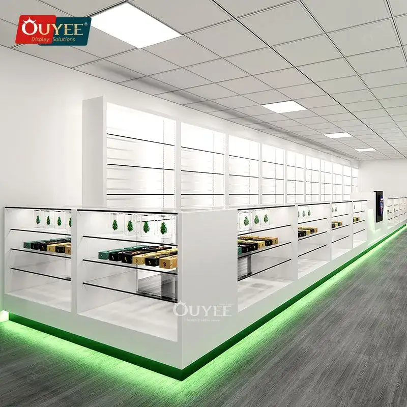 Glasvitrine mit LED-Beleuchtung für Ladengeschäfte im SE1-Gebiet 1