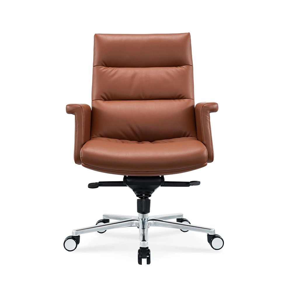 Custom Mid-back Leather Swivel Executive Ergonomic Office Chair 1