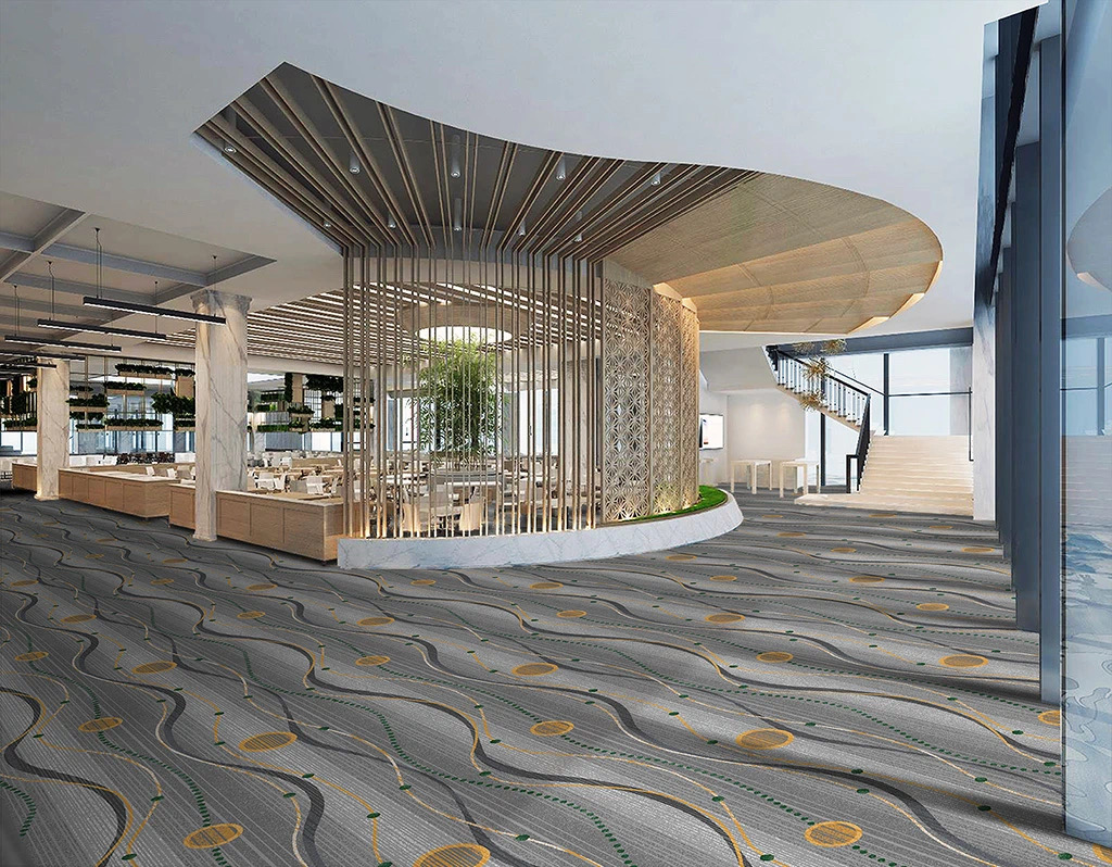 Moquette Akminster in nylon stampato per hall di hotel e sale banchetti. 4