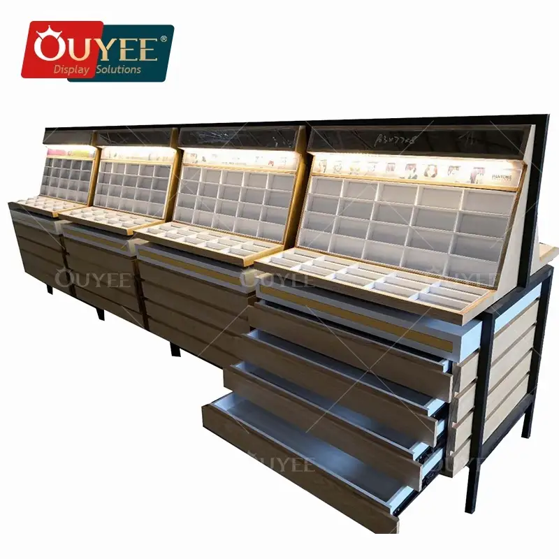 حامل عرض نظارات خشبي بالجملة لمحلات البصريات 1