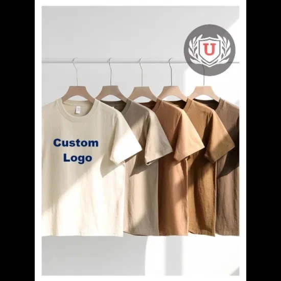 بيع قمصان تي شيرت كبيرة الحجم بشعار مخصص من المصنع - قمصان قطنية بالجملة 1