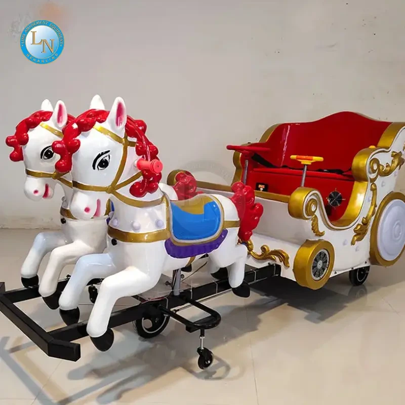 Coin Operated Battery-Powered Horse Ride - Animal Kiddie Ride for Malls | LINO 1