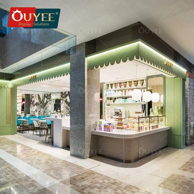 Quiosque para exibição de doces, salgadinhos e chocolates em shoppings. 1