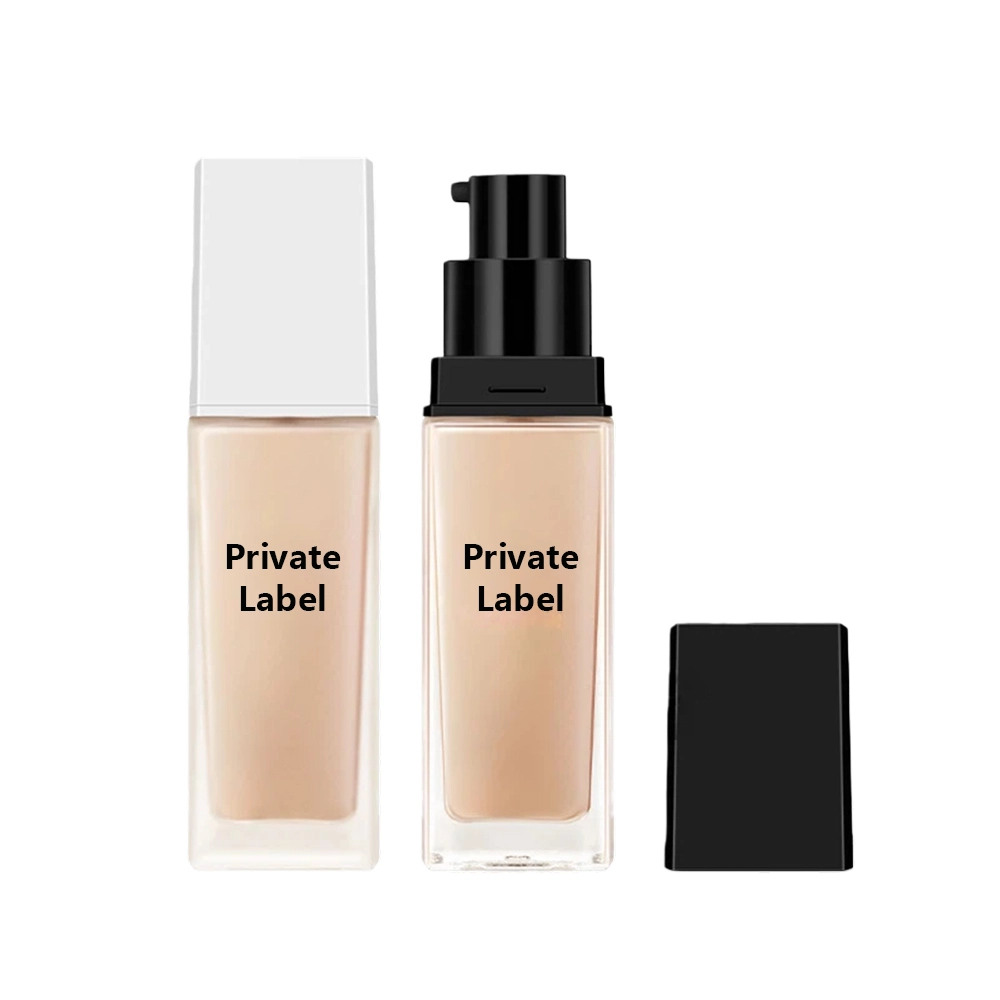Mlm Soft Matte Lightweight Non-cakey Long Wear Custom Shade Glass Bottle Private Label Makeup Foundation 1