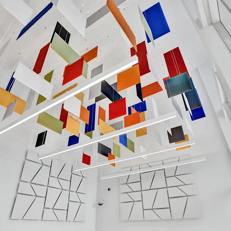 3D akusztikus mennyezeti panelek a hatékony hangelnyelés és zajvédelem érdekében 1