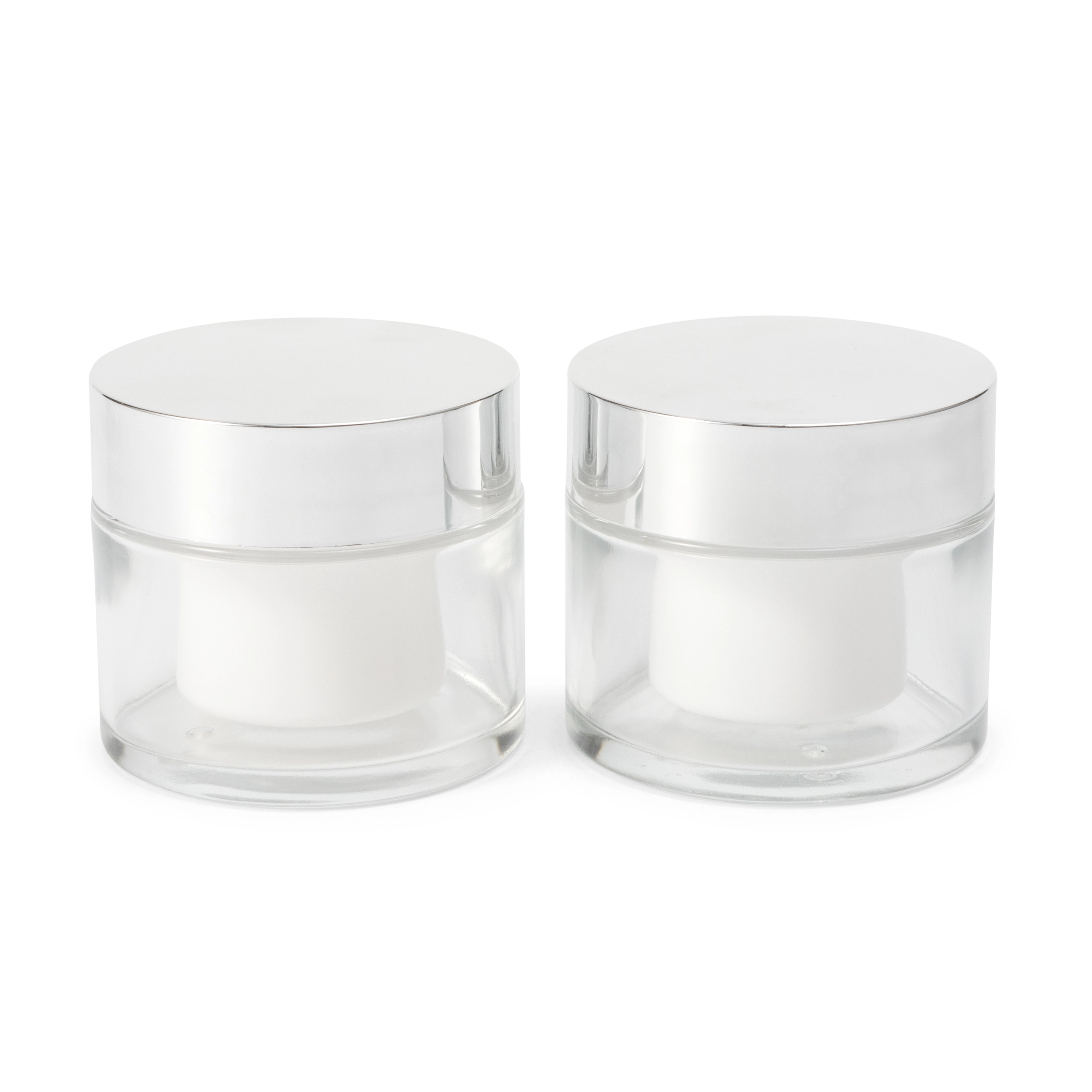 100g Transparent Face Cream Bottle With Inner Container - Customizable Color 1