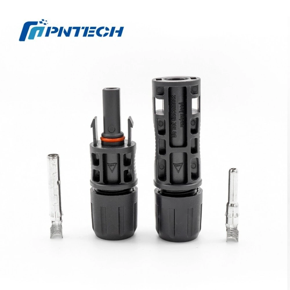 Pntech 1500v Dc Tuv Wire Connector Black Pv Solar Connector Pv005-n For Solar Panel System 1
