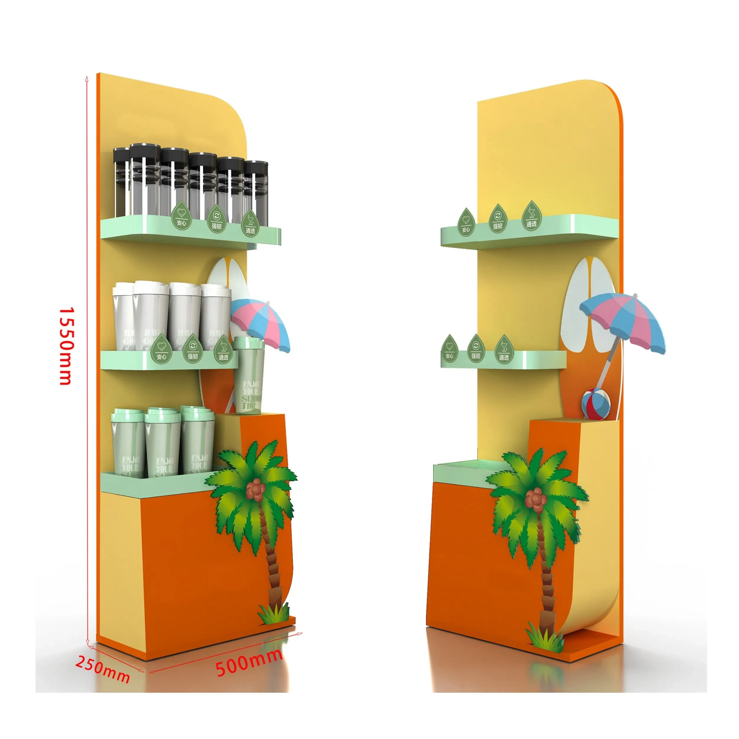 展示会やイベントに最適な多目的折りたたみディスプレイスタンド 1