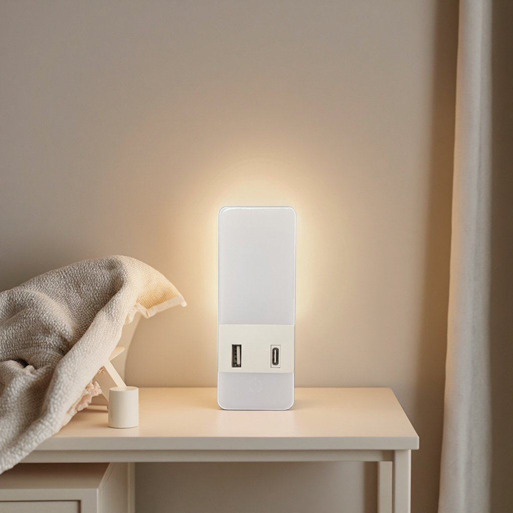 Modern European Led Night Light A90D White Red Fantasy Timing For Kids Hot Sale Small Usb Charge Table Light For Bedroom Home 1